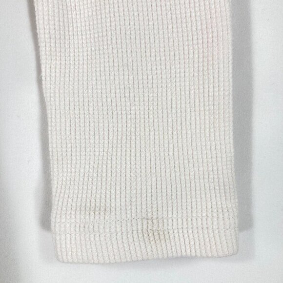 🔥 3/$15🔥Vintage V-Neck Embroidered Thermal Top Y2K Babydoll School Cottage XS - Picture 6 of 9